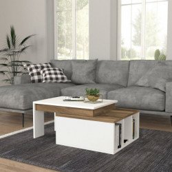 Mesa de centro Kolarado nogal blanco Practica Hogar