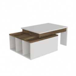 Mesa de centro Kolarado nogal blanco Practica Hogar