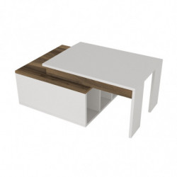 Mesa de centro Kolarado nogal blanco Practica Hogar