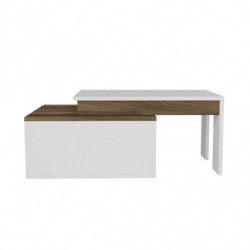Mesa de centro Kolarado nogal blanco Practica Hogar