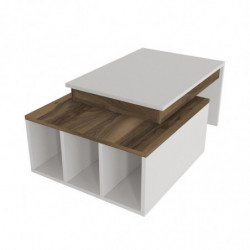 Mesa de centro Kolarado nogal blanco Practica Hogar