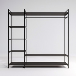 Armario Trendy L607 negro Practica Hogar