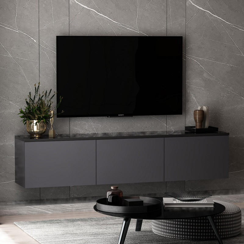 Mueble TV Neon Antracita Practica Hogar Mueble TV Neon Antracita Practica Hogar