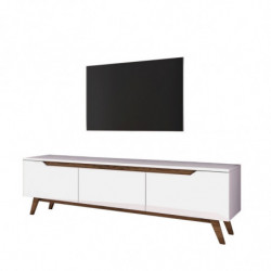 Mueble TV D1-794 nogal blanco Practica Hogar