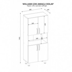 Mueble de baño William blanco Practica Hogar