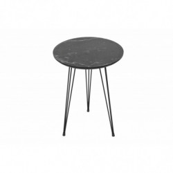 Set mesas de café (3 piezas) Sepha gris negro Practica Hogar