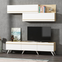 Mueble TV Amsterdam Zafiro Blanco Practica Hogar