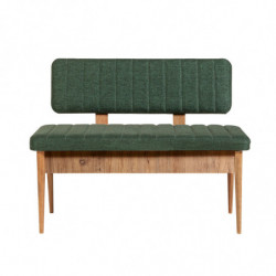Set mesa comedor extensible y sillas (5 piezas) Vina pino atlántico verde Practica Hogar