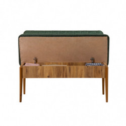 Set mesa comedor extensible y sillas (5 piezas) Vina pino atlántico verde Practica Hogar