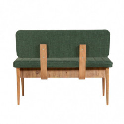 Set mesa comedor extensible y sillas (5 piezas) Vina pino atlántico verde Practica Hogar