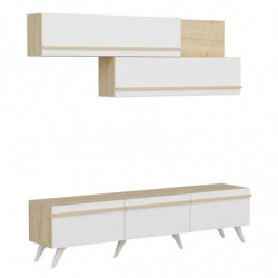 Mueble TV Amsterdam Zafiro Blanco Practica Hogar