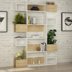 Librería Niho roble blanco Practica Hogar