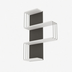 Estante de pared chambel antracita blanco Practica Hogar