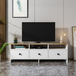 Mueble TV Oslo Blanco Zafiro Practica Hogar