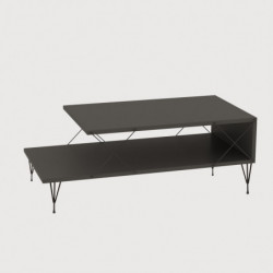 Mesa de centro Loire antracita Practica Hogar