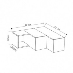 Mueble TV Compact blanco Practica Hogar