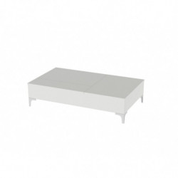 Mesa de centro Esinti blanco Practica Hogar