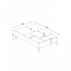 Mesa de centro Esinti blanco Practica Hogar