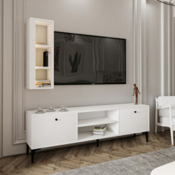 Mueble TV Bien Blanco Practica Hogar