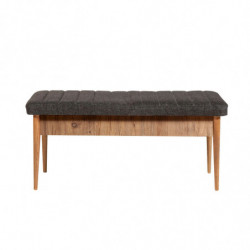 Set mesa comedor extensible y sillas (5 piezas) Vina pino atlántico antracita Practica Hogar