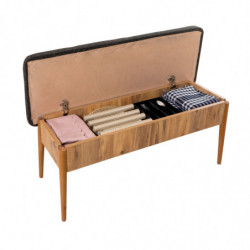 Set mesa comedor extensible y sillas (5 piezas) Vina pino atlántico antracita Practica Hogar