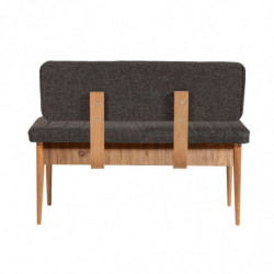 Set mesa comedor extensible y sillas (5 piezas) Vina pino atlántico antracita Practica Hogar