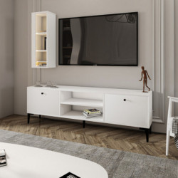 Mueble TV Bien Blanco Practica Hogar