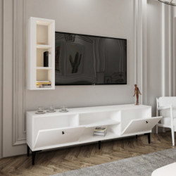 Mueble TV Bien Blanco Practica Hogar