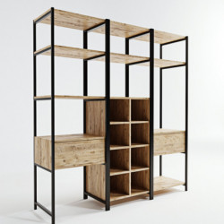 Armario Trendy L603 roble Practica Hogar