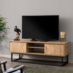 Mueble TV Belinda 140 pino negro Practica Hogar