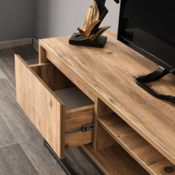 Mueble TV Belinda 140 pino negro Practica Hogar