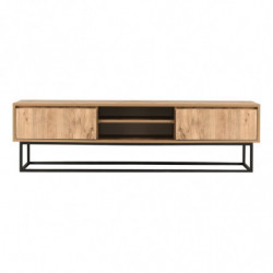 Mueble TV Belinda 140 pino negro Practica Hogar