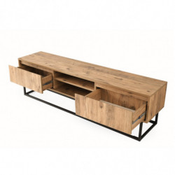 Mueble TV Belinda 140 pino negro Practica Hogar