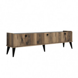 Mueble TV Lidya mármol nogal Practica Hogar