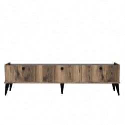 Mueble TV Lidya mármol nogal Practica Hogar