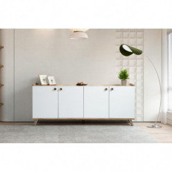 Aparador Sumer H3020 roble blanco Practica Hogar