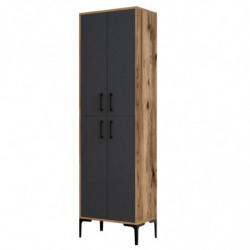 Mueble auxiliar Berlin A antracita nogal Practica Hogar
