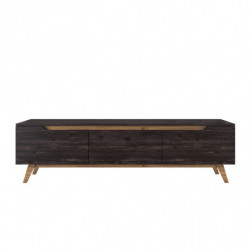 Mueble TV D1-1009 nogal negro Practica Hogar