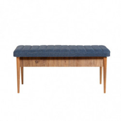 Set mesa comedor extensible y sillas (5 piezas) Vina pino atlántico azul oscuro Practica Hogar