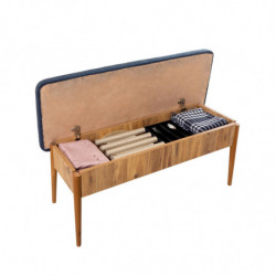 Set mesa comedor extensible y sillas (5 piezas) Vina pino atlántico azul oscuro Practica Hogar