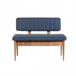 Set mesa comedor extensible y sillas (5 piezas) Vina pino atlántico azul oscuro Practica Hogar