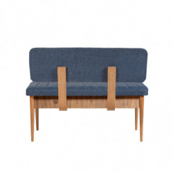 Set mesa comedor extensible y sillas (5 piezas) Vina pino atlántico azul oscuro Practica Hogar