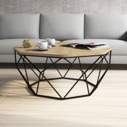 Mesa de centro Diamond roble Practica Hogar