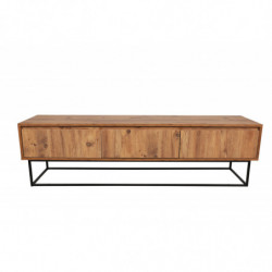Mueble TV Lupin 180 negro nogal Practica Hogar