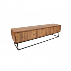 Mueble TV Lupin 180 negro nogal Practica Hogar