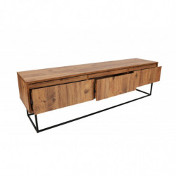 Mueble TV Lupin 180 negro nogal Practica Hogar