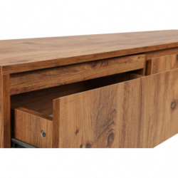 Mueble TV Lupin 180 negro nogal Practica Hogar