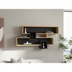 Estante de pared Karen antracita zafiro Practica Hogar