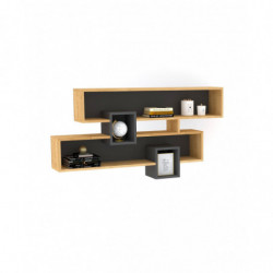 Estante de pared Karen antracita zafiro Practica Hogar