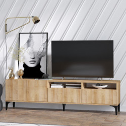 Mueble TV Ross roble Practica Hogar